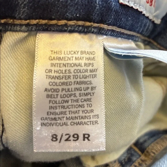 Lucky Brand Light Blue Denim Mid Rise Bootcut Jeans Size 8/29 - Picture 6 of 7